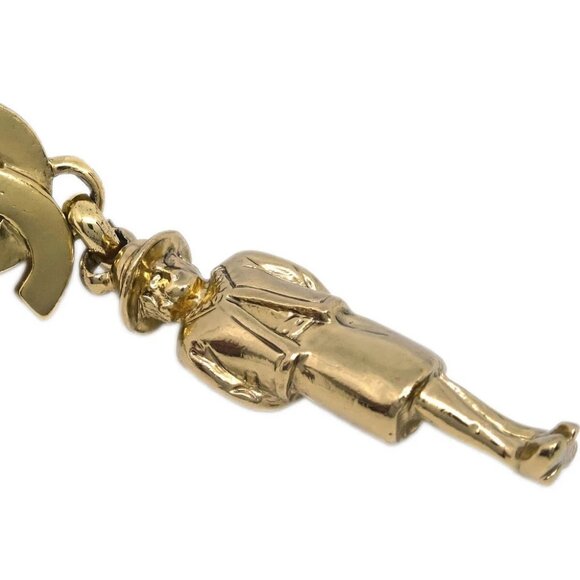 Chanel Dangle Earrings Clip-On Gold 02P 185851 - Picture 2 of 4